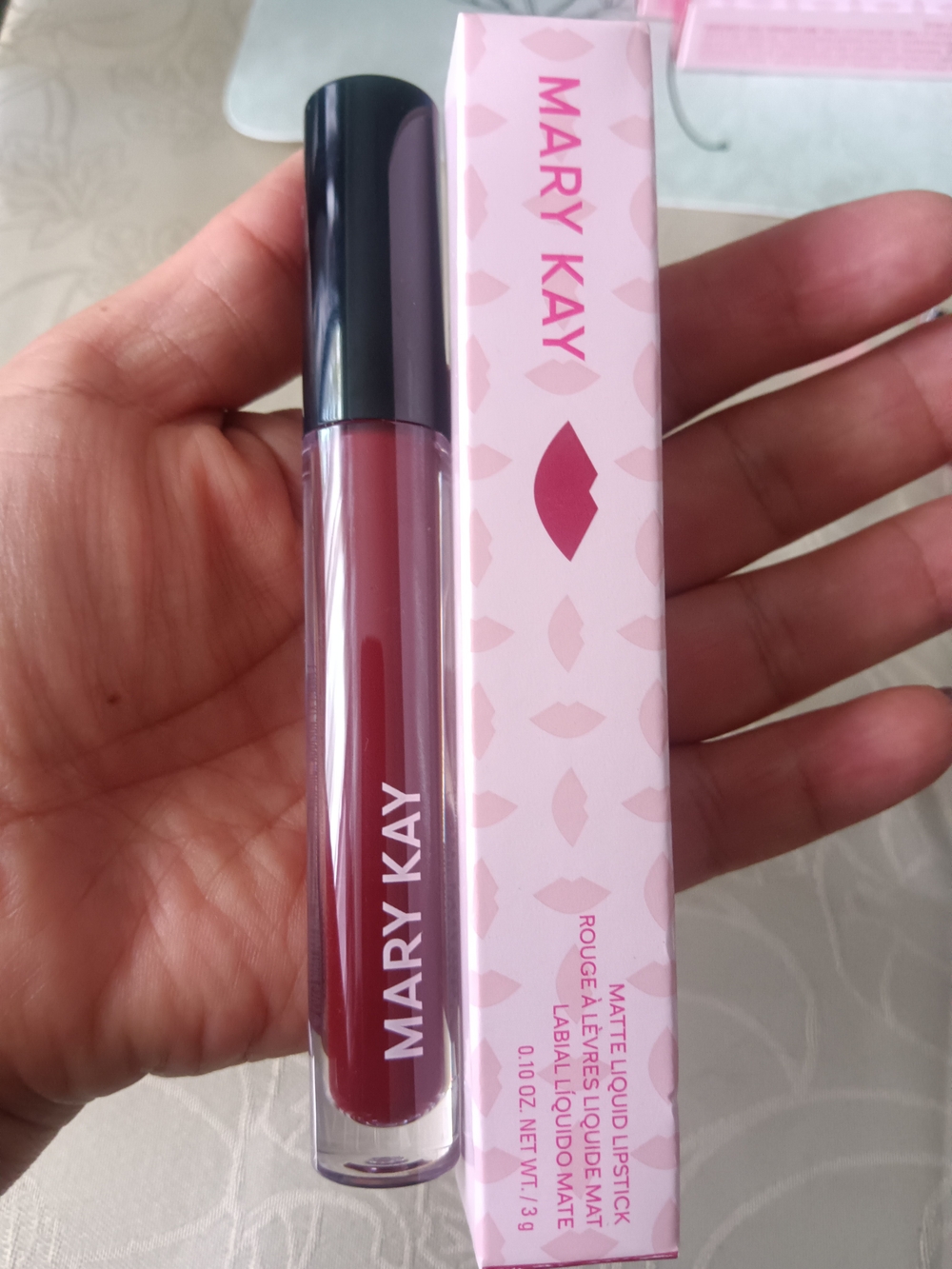 Mary Kay Matte Liquid Lipstick -Red  Noir (Pink Packaging)